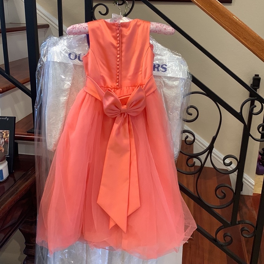 Girls David’s Bridal Maxi flowers girl dress size 4